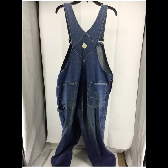 Big Mac Square Back Overalls Distressed 35 x 27 - Picture 2 of 5